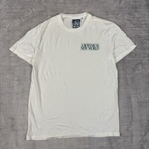 Jungmaven Shirt Mens XS‎ WHite Hemp Blend Short Sleeve Sustainable Made in USA